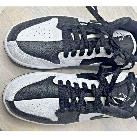 Nike Women's Jordan 1 Low SE Homage split White Black DR0502-101 Sz 10.5 - Picture 6 of 9